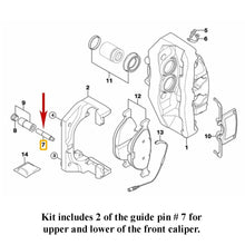Load image into Gallery viewer, 2 X OEM Ate Front Brake Caliper Pad Guiding Bolt Pin 2002-10 BMW M5 M6 B7 X5