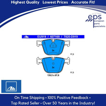 Load image into Gallery viewer, 2002-14 BMW Alpina B7 X5 X6 5 6 7 Rear Brake Pad Set Ate OEM Compound 6 768 471