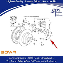 Load image into Gallery viewer, LH Front and RH Rear Brake Pad Sensors 1988-91 BMW M3 OEM BOWA 36 35 1 179 819