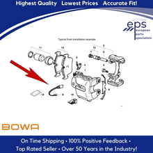 Load image into Gallery viewer, Left Front Brake Pad Sensor 1995-02 BMW M3 Z3 M OEM BOWA 34 35 2 227 385 815mm