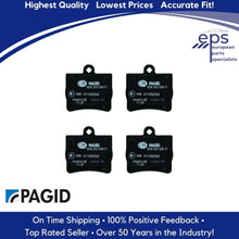 Load image into Gallery viewer, 1996-98 Mercedes C220 C230 Rear Brake Pad Set OEM Compound Pagid 005 420 18 20