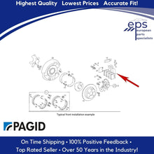 Load image into Gallery viewer, 1996-98 Mercedes C220 C230 Rear Brake Pad Set OEM Compound Pagid 005 420 18 20