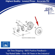 Load image into Gallery viewer, L & R Front Brake Disc Rotors Select 80-85 Mercedes SD SE SEL Ate 126 420 00 05
