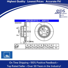 Load image into Gallery viewer, L & R Rear Brake Disc Rotors Select 1988-94 740i 740iL 750iL Ate 34 21 1 162 967