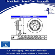 Load image into Gallery viewer, L & R Rear Brake Disc Rotors 2001-05 BMW 325xi Ate 34 21 6 864 044 German Made