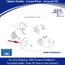 Load image into Gallery viewer, Mercedes Front Brake Disc Rotor 01-02 CL55 S55 AMG CL600 S600 Ate 220 421 11 12