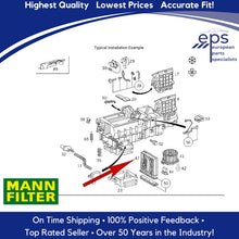 Load image into Gallery viewer, Particulate Cabin Filter 2000-05 Mercedes ML 320 350 500 55 163 835 00 47 MANN