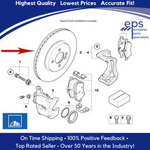 Load image into Gallery viewer, 2006-15 Mini Cooper Front Brake Disc Rotors Premium Ate Coated 34 11 6 858 652