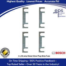 Load image into Gallery viewer, 4 X 50 Amp Glow Plug Strip Fuse Diesel Pre Glow 1977-80 Mercedes 240 300 CD D TD