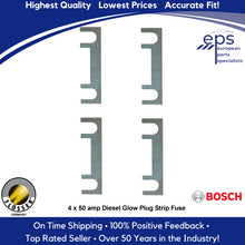 Load image into Gallery viewer, 4 X 50 Amp Glow Plug Strip Fuse Diesel Pre Glow 1977-80 Mercedes 240 300 CD D TD