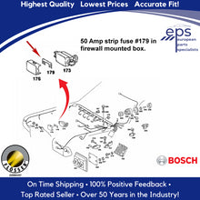 Load image into Gallery viewer, 4 X 50 Amp Glow Plug Strip Fuse Diesel Pre Glow 1977-80 Mercedes 240 300 CD D TD