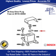 Load image into Gallery viewer, 4 X 80 Amp Glow Plug Strip Fuse Diesel Pre Glow 1980-91 Mercedes 190 240 300 350