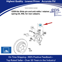 Load image into Gallery viewer, 2001-11 Mercedes C SLK Rear Brake Pad Caliper Slide & Pin Spring Kit & Lube TRW