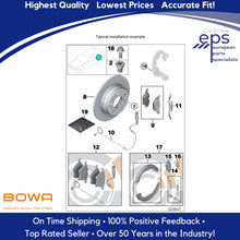 Load image into Gallery viewer, Rear Brake Pad Wear Sensor 99-06 BMW 323, 325, 328, 330 OEM BOWA 34 35 1 164 372