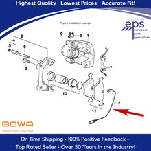Load image into Gallery viewer, 1999-06 BMW 323 325 328 330 Rear Brake Pad Wear Sensor OEM BOWA 34 35 1 164 372
