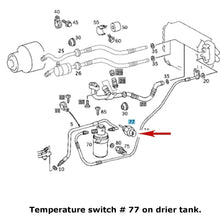 Load image into Gallery viewer, 1996-06 Mercedes C CL CLK S SL A/C Air Conditioning Drier Temperature Switch