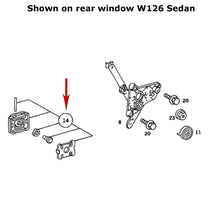 Load image into Gallery viewer, 2 X Front Rear Window Lifter Regulator Slide Bushing 1981-91 Mercedes W126 Sedan