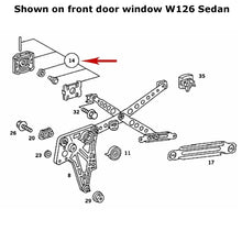 Load image into Gallery viewer, 2 X Front Rear Window Lifter Regulator Slide Bushing 1981-91 Mercedes W126 Sedan