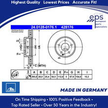 Load image into Gallery viewer, Mercedes Front Brake Disc Rotors Vented L or R 03-09 E Ate Germany 211 421 08 12