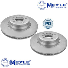 Load image into Gallery viewer, BMW Front Brake Disc Rotors Vented L & R 2002-08 7 i Li Meyle 34 11 6 864 057