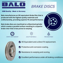 Load image into Gallery viewer, BMW L or R Rear Brake Disc Rotor 88-94 740 750 i iL Balo Vented 34 21 1 162 967