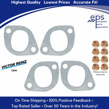 Load image into Gallery viewer, 1967-83 BMW 2002 320i Exhaust Manifold to Cylinder Head Gasket & Locking Nut Set