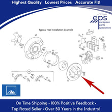 Load image into Gallery viewer, 1993-02 Mercedes W129 SL L & R Rear Brake Disc Rotors Ate Coated 129 423 03 12