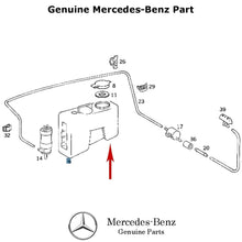 Load image into Gallery viewer, 1986-95 Mercedes 300TE E320 Wagon Rear Glass Wiper Washer Bottle 124 860 01 60