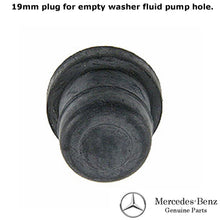 Load image into Gallery viewer, 1996-13 Mercedes Windshield Washer Reservoir Large Pump Block Off Plug 19mm