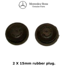 Load image into Gallery viewer, 2008-19 Mercedes Washer Fluid Reservoir Tank Lid 2 Rubber Plug Kit W/O Heater
