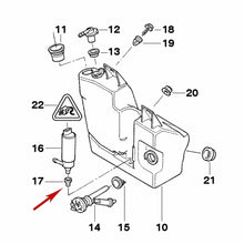 Load image into Gallery viewer, 1976-03 BMW 3 5 6 7 8 M Z Windshield Washer Pump Rubber Seal Grommet 1 365 657