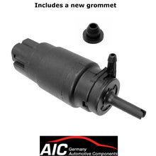 Load image into Gallery viewer, 1987-98 BMW 3 5 7 8 M Z Windshield Washer Pump & Grommet JL / AIC Automotive