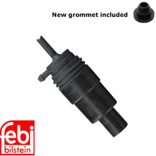Load image into Gallery viewer, 1995-98 BMW 528i 540i 740i 740iL 750iL Windshield Washer Pump & Grommet Febi