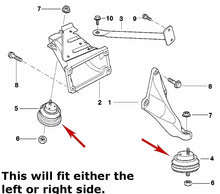 Load image into Gallery viewer, 1997-03 BMW E39 525i 528i 530i Left Right Front Engine Motor Mount OEM Corteco