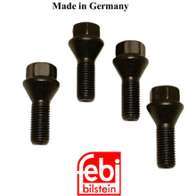 Load image into Gallery viewer, 1977-92 BMW 318 320 325 4 X Black Wheel Lug Bolt 12 X 1.5mm 36 13 6 781 150
