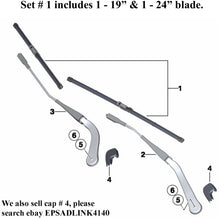Load image into Gallery viewer, 2006-09 BMW 325 328 330 335 M3 Windshield Wiper Blade Set 1 ea. 19" & 24" Bosch