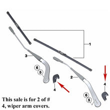 Load image into Gallery viewer, 2 X 2006-09 BMW 325 328 330 335 M3 Windshield Wiper Arm Plastic Covers 7 138 990