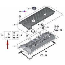 Load image into Gallery viewer, 2001-08 BMW M Z3 M Z4 M Valve Cover Cap Nut with Stud & Seal Genuine 7 838 078