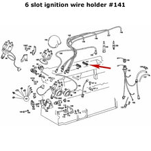 Load image into Gallery viewer, 1977-81 Mercedes M110 DOHC 280 CE E SE Spark Plug Wire Holder Separator 6 Slot