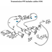 Load image into Gallery viewer, 1986 Mercedes 300E Left Driver Electric Seat Adjuster Gear Transmission & Cables
