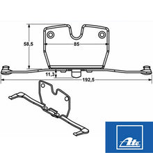 Load image into Gallery viewer, 2 X OEM Ate Front Brake Pad Spring Clip 2009-19 BMW 5 6 7 34 11 6 786 819 390602