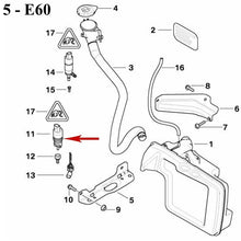 Load image into Gallery viewer, Windshield Washer Pump Front Rear 1997-17 BMW 3 5 7 M X Z OEM Continental VDO