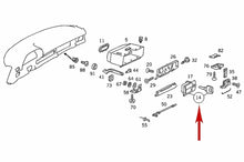 Load image into Gallery viewer, 1981-91 Mercedes 300 380 500 560 SE SEC SEL Glove Box Handle Lock & Key OE MB