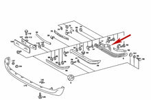 Load image into Gallery viewer, 1972-73 Mercedes R107 280 350 450 SL SLC Left Front Bumper Bracket 107 885 09 40