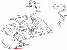 Load image into Gallery viewer, 1996-99 Mercedes E420 S420 CL S SL 500 Intake Manifold Valve Cover Breather Hose