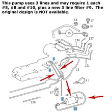 Load image into Gallery viewer, New Delphi 3 Hose Fuel Tank Pump and Level Assembly 1998-03 Mercedes ML320 ML430