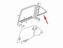 Load image into Gallery viewer, Right Rear Door Fixed Window Seal 1984-93 Mercedes 201 190D 190E 201 735 02 24