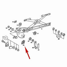 Load image into Gallery viewer, Left Window Lifter Regulator Bottom Bracket Mercedes 450 SL SLC 107 725 05 41