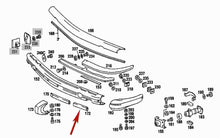 Load image into Gallery viewer, New Front Bumper Outer Impact Strip 1974-80 Mercedes W116 280 S 450 SE SEL 300SD