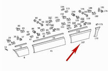 Load image into Gallery viewer, New Left Rear Door Painted Trim Panel Mercedes 1989-91 300SE 350SD 126 690 39 40
